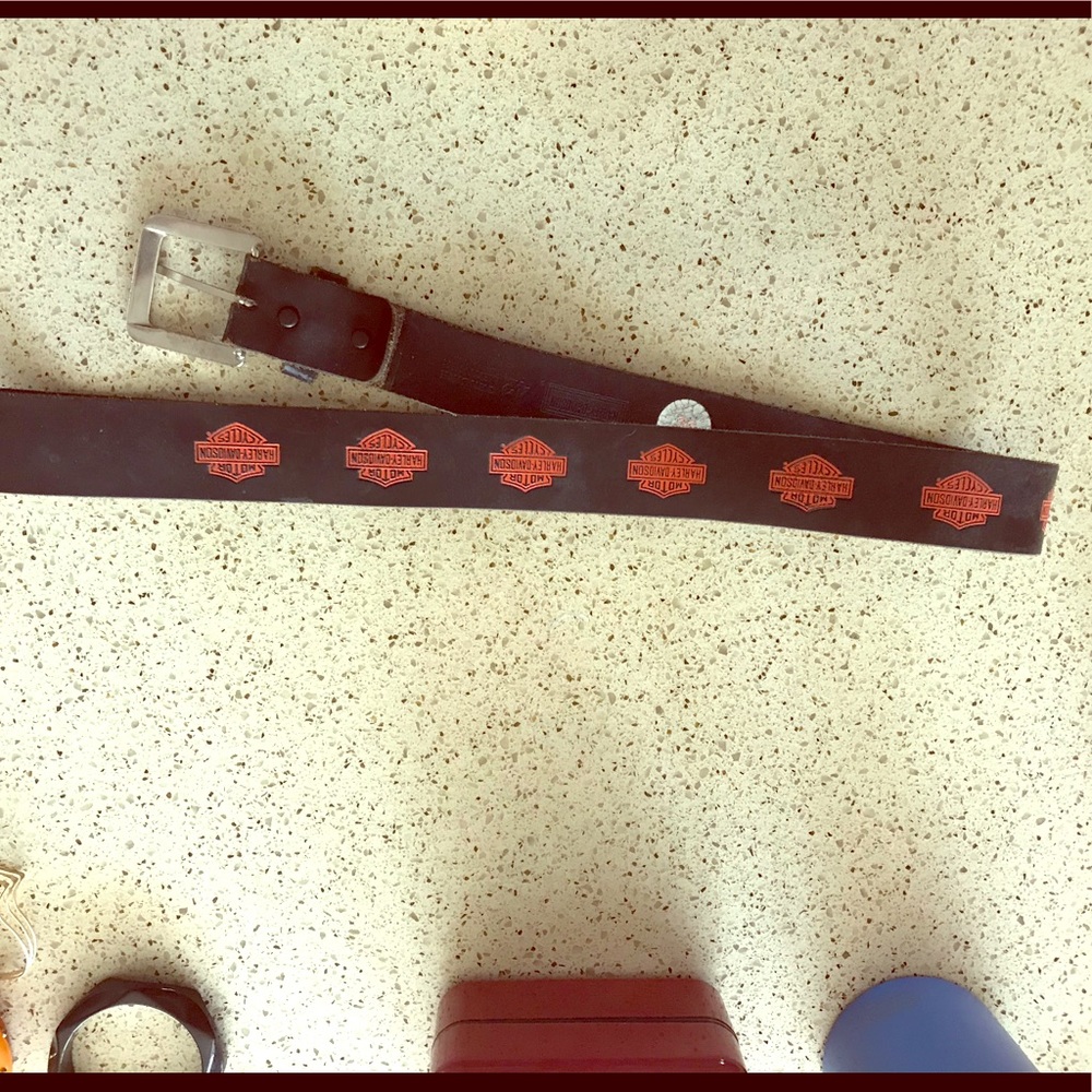 Harley Davidson genuine leather unisex belt